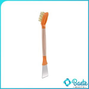 Baete Dual Head Cleaning Brush with Scraper Copper Wire Bristle Gap Cleaner for Gas Stove Range Hood