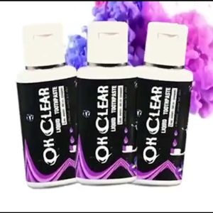 🍃 OK Clear( โอเค เครีย ของแท้100%) 🚚ส่งเร็ว Kerry🚚ยาสีฟันสมุนไพร Organic 100% ชนิดน้ำแบบหยด กลิ่นหอมสดชื่นจากสมุนไพรไทย จีน อินเดียหลากชนิด 💋 249