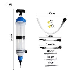 1.5L Oil Fluid Extractor Manual Fuel Transfer Pump Oil Change Pump with Hose for Car Motorcycle