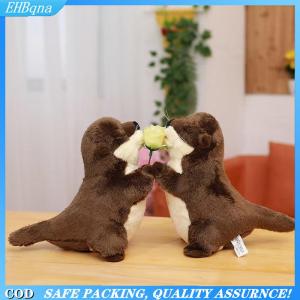 [COD] 20cm Length Kids Otter Plush Toy Cute Sea Otter Stuffed Animal Cartoon Doll Bedtime Friend For Boys Girls Plush Otter Toys