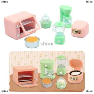 [COD] shiou 1 Bộ 1:12 Dollhouse thu nhỏ Nồi cơm điện lò vi sóng Máy ép trái cây hấp trứng Nguồn cung cấp nhà bếp mô hình trang trí nội thất đồ chơi nhà búp bê phụ kiện