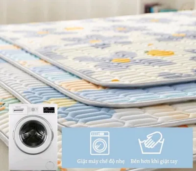 ❄️HÀNG NHẬP❄️Chiếu Điều Hòa Cao Su Non Cao Cấp - Nằm Mát Êm Ái (Tặng 2 Vỏ Gối Nằm) _ Nemtot Bedding