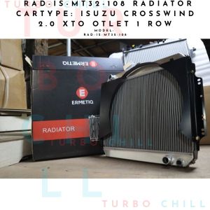 RAD-IS-MT32-108 RADIATOR CARTYPE: ISUZU CROSSWIND 2.0 XTO OTLET 1 ROW