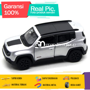 Diecast Miniatur Mainan Mobil Extreme Offroad SUV Offroad Renegade Trailhawk Besi Metal