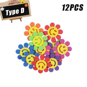 Eva Foam Craft 3D Stiker Hiasan Dinding Kelas Tk Blackboard Dekorasi Dinding Kartun Bunga Pagar Stiker Busa Dinding Handmade Diy Mainan Untuk Anak Belajar Dini