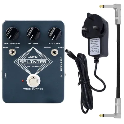 JOYO JF-21 Electric Guitar Effect Pedal SPLINTER DISTORTION Classic Distortion Effect Fuzz & Distortion Pedal True Bypass