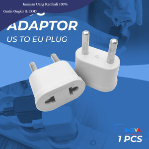 Adaptor dan Konverter Travel US to EU Plug 1 PCS - WN-20 - White