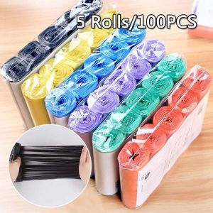 5 Rolls /Set 100pcs Garbage Bag Thickened Kitchen Garbage Bag (45cm*50cm)