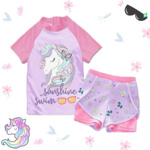BAJU RENANG SWIMWEAR ANAK PEREMPUAN KARAKTER KUROMI MY MELODY 2IN1