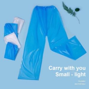 Out Door Travel Disposable Rainpants Raincoat Thickened Adult Emergency Waterproof Pants Raincoat Free-Size