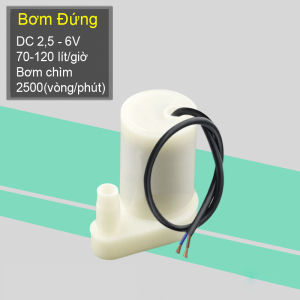 Máy bơm nước mini DC 25v-6v bơm chìm bơm đứng nằm dây USB (Có phân loại chọn mua)