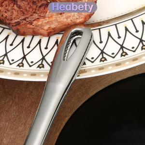 Heabety 1 cái thép không gỉ thực phẩm kẹp dài xử lý chống trượt thịt nướng kẹp bít tết dụng cụ nấu ăn nhà bếp phụ kiện nhà bếp