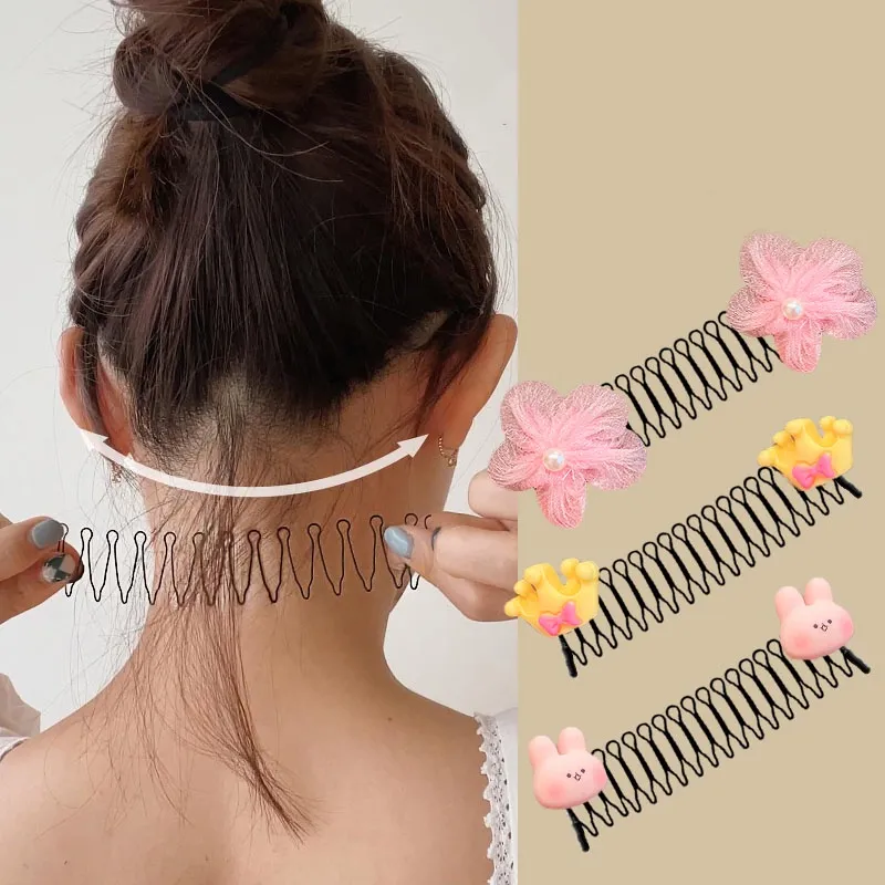 Children s Inserted Comb Hair Clip Broken Hair Sorting Tool Pull