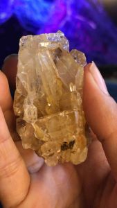 Đá Thạch Anh trắng pha lê tự nhiên trong suốt ánh vàng Citrine thanh tẩy yoga thiền định chakra tarot phong thuỷ cực mạnh Clear Quartz Natural Ms52