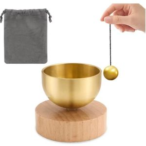 AINACHU Mini Tibetan Singing Bowl Music Relaxation Copper Sound Bowl Decompress with Storage Bag Tibet Sound Bowl Meditation Practice