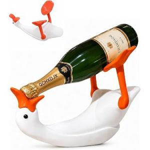 3d Print  Goose Bottle Holder  Goose-shaped wine bottle holder fun desktop decoration