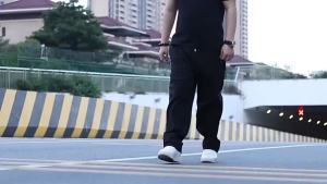 【Plus Size】60-150KG Men Oversized Casual Loose Straight Sports Quick Dry Elastic Pants㏇0704