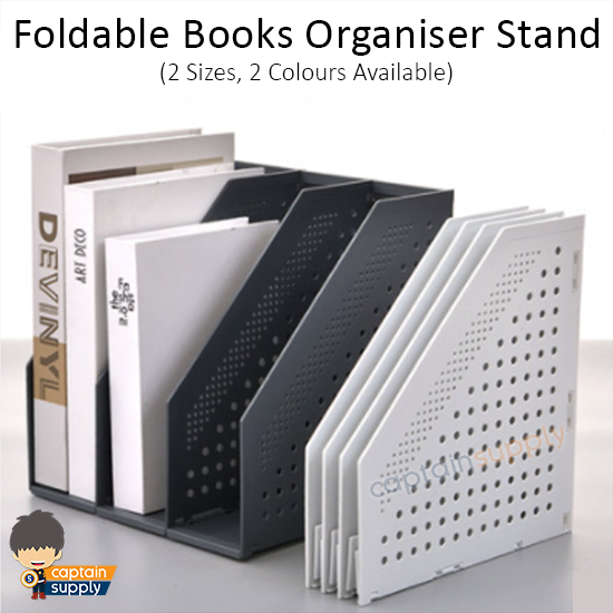 (SG Seller) ★ Foldable Books Organiser Stand ★ Expandable Files ...