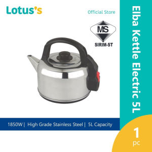Elba Electric Kettle 5L 5Litre Ek-A5021Ss / Ek-K5226Ss - Uk Strix® Thermostat For Automatic Cut-Off | Stainless Steel