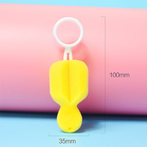 Berus Cuci Puting Susu Teat Bottle Brush Milk Cup Teats Nipple Brush Sponge Plastic Cleaning Feeding Bottle Dummy Nipple BrushesPencuci Berus Botol Susu Baby 奶瓶刷