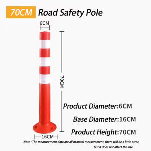 【EVA】COD*🔥 70CM Traffic Flexible Elastic Pole Safety For Road Safety Pole Road Barrier Pole Safety Cone Jalan best use for outdoor and indoor | high foot traffic places for crowd control management for safety purposes