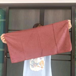 OVERMART ส่งฟรี!! ผ้าเช็ดหน้า ผ้าเช็ดผม ผ้าเช็ดนาโนสีพื้น ขนาด 35x75 ซม. แพ็คละ 12 ผืน!!