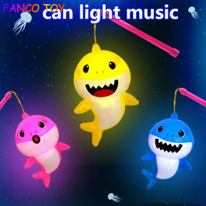 Baby Shark Family Song Lantern with Music Cute Light Cartoon Animal Shark Novelty Toys Gifts