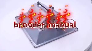 LPG Gas Brooder Heater for Chicken Coop Automatic Temperature Control Heater for Chicks Small Animals Farm Use