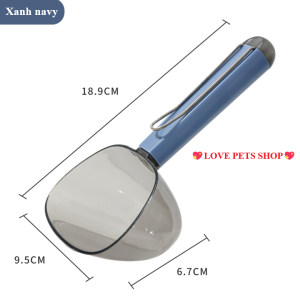 Muỗng xúc hạt cho Chó Mèo có rãnh kẹp miệng bịch tiện lợi (mẫu cải tiến) - Love Pets Shop