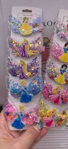 Malaysia Ready Stok 1Pcs Quicksand Princess Arcylic Hair Clip