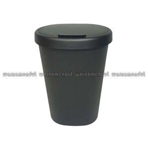 Tempat sampah dengan tutup plastik vol 8L tinggi 35cm WMO IK0501 HOLA