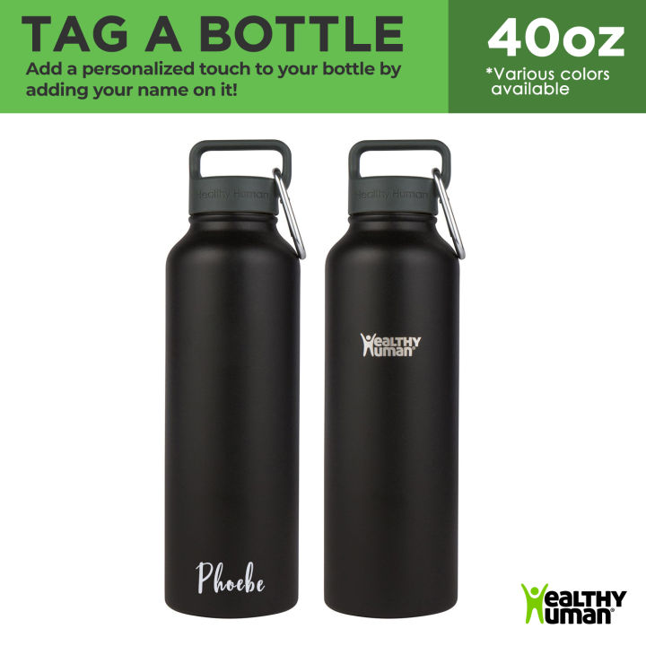 Healthy Human 40oz Insulated Bottle with Engraving | Lazada PH