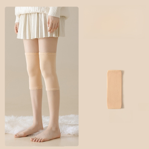 ถุงน่องผู้หญิงพร้อมกํามะหยี่และถุงน่องหนา ถุงเท้าน่องกันหนาวฤดูใบไม้ร่วงและฤดูหนาว