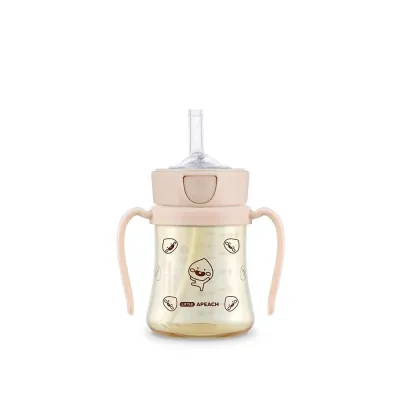 [Korea]🇰🇷 Grosmimi x KAKAO Straw Cup Feeding Bottleㅣ APEACH RYAN MUZI JAY-Gㅣ Spill Proof no Spill Magic Sippy Cup with Straw with Handle for Baby Toddler l WIDE NECKㅣ PPSU BPA Free 200ml / 300ml CustomizableㅣReplacement Straw