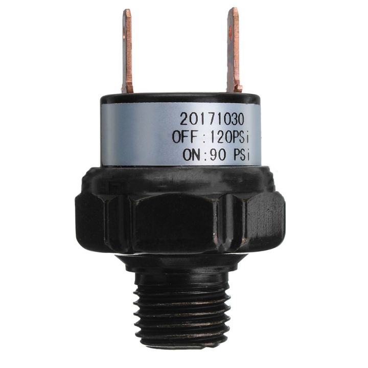 LEFOO 4 Port Air Compressor Pressure Switch Control Valve – 145-175 PSI, 26A On/Off, AC/DC, With Electric Auto Cut-Off