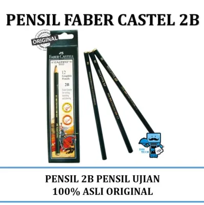 Pensil Pencil 2B Faber Castell 1 Pack Isi 12 pcs Zafran Store