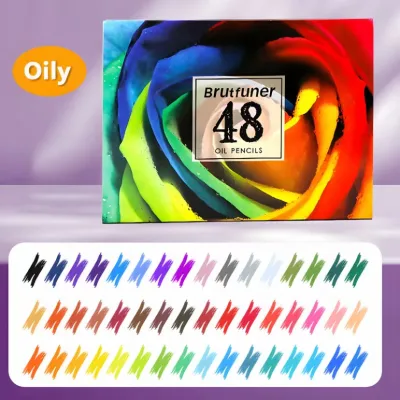 48/72/120/160/180 Brutfuner Oily Art Coloured Pencils Set for Adult Coloring Books Artist Drawing Sketching Crafting for Beginners/Artist
