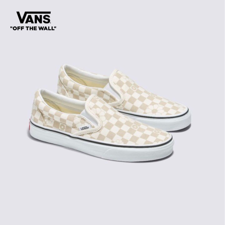 Vans Floral Checkerboard Classic Slip-On Women Sneakers (Unisex US
