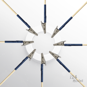 ไม้หนีบชิ้นงาน สำหรับพ่นสีโมเดล เกรด A