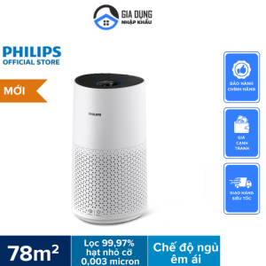 Máy Lọc Không Khí Philips AC1715/20 Philips Air Purifier Máy Lọc Không Khí Gia Đình Cho Phòng 78m2 Bộ Lọc Hepa Giúp Loại Bỏ 99% Vi Khuẩn Và Bụi Mịn Cảm Biến Bụi Siêu Mịn PM 1.0 Nội Địa Hàn BH 12 Tháng