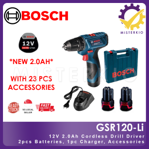 🔥WITH WARRANTY CLAIM🔥BOSCH GSR 120-LI 12V CORDLESS DRILL SET WITH FREE DRILL BITS! 🔥LOCAL SG-FAST🔥