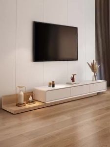 [CozyNest ]GV Extendable TV Console Cabinet Living Room Stretch with Drawers Cabinet TV Console Table