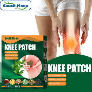 South Moon Knee Patch Pain Relieving Patch Inflammation Sticker Cold Protection Wormwood Body Patch Kit Knee joint Pain Plaster Chinese Wormwood Sticker（12pcs）