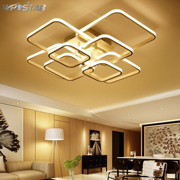 Minimalist Modern LED Ceiling Light Fixture 90CM 100W Chandeliers For