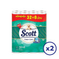 [ทั้งหมด 2 ชิ้น]  สก๊อตต์ คลีนแคร์ กระดาษชำระ หนา 3 ชั้น แพ็ค 32+8 ม้วน. 