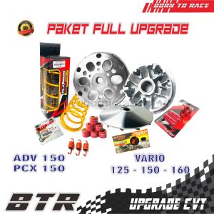 Paket Full Upgrade Kirian Cvt Vario Pcx Adv 125 150 160 Old Led Bolam Thailand Vietnam Indonesia Lokal Pulley Set Rumah Roller dan Kipas pulley bubut racing motorcycle paket kirian vario full racing