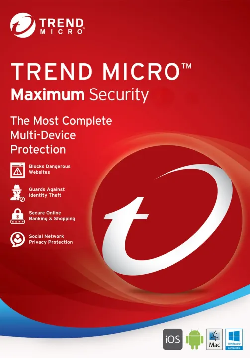 Trend Micro Maximum Security 2026 - 1 Year 10 PC Device Download ...