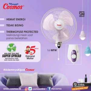 KIPAS ANGIN COSMOS WALL FAN 16WFW / 16-WFW