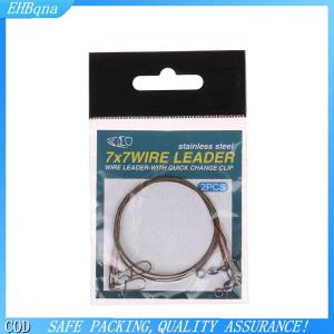 [COD] 2Pcs set Steel Wire Titanium Wire Anti-Biting Line With Pin Fishing Front Wire