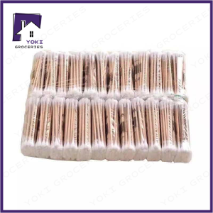 Small Cotton Buds 24pcs/1box Double Head Wood Cotton Buds Cotton Swabs